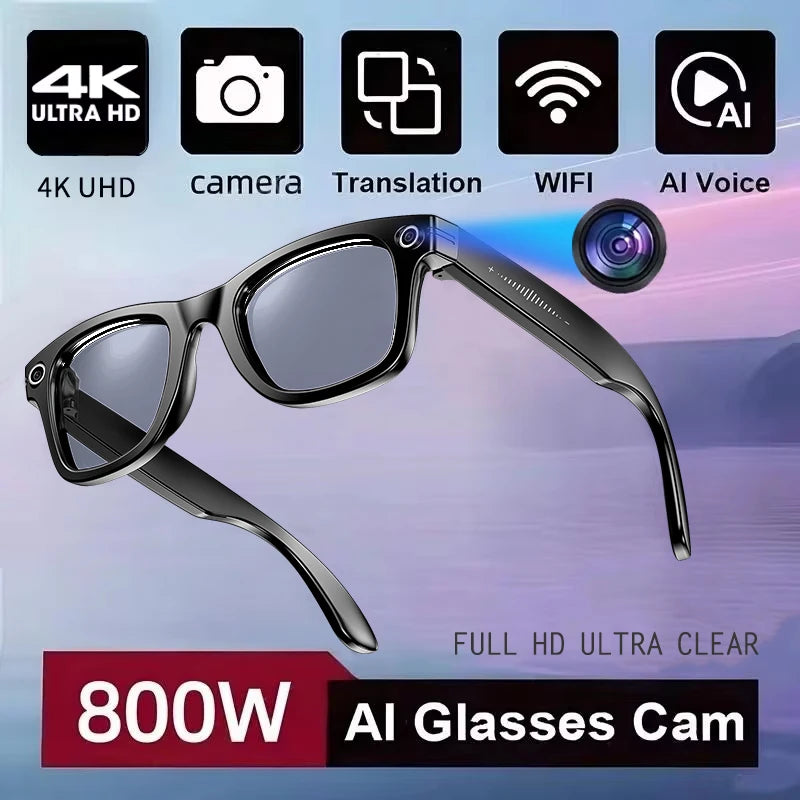 LingoLens™ - 800W Camera AI Glasses Smart Translation Glasses 