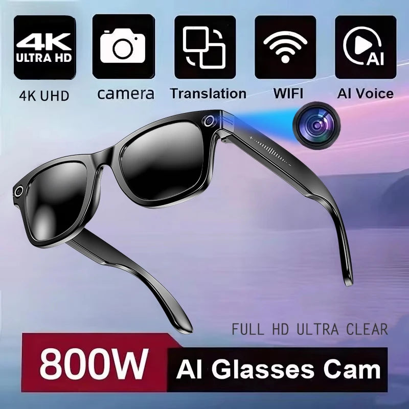 LingoLens™ - 800W Camera AI Glasses Smart Translation Glasses 
