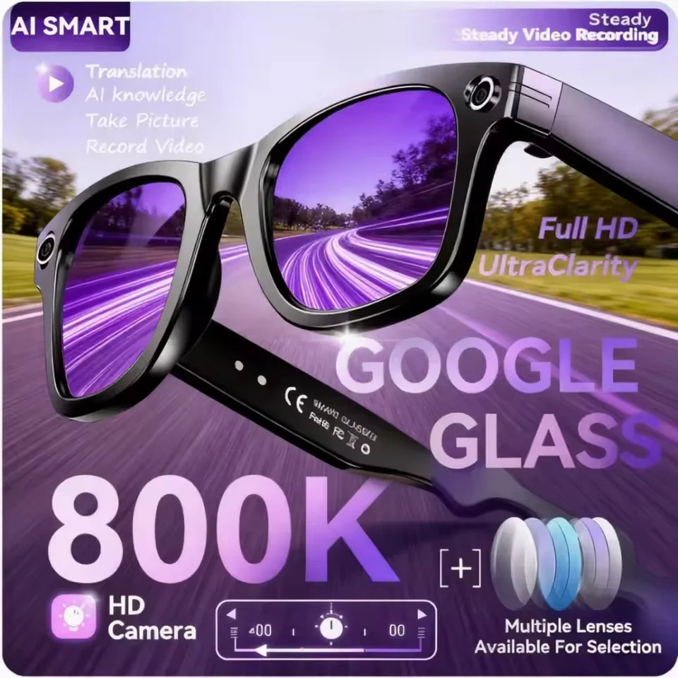 LingoLens™ - 800W Camera AI Glasses Smart Translation Glasses 
