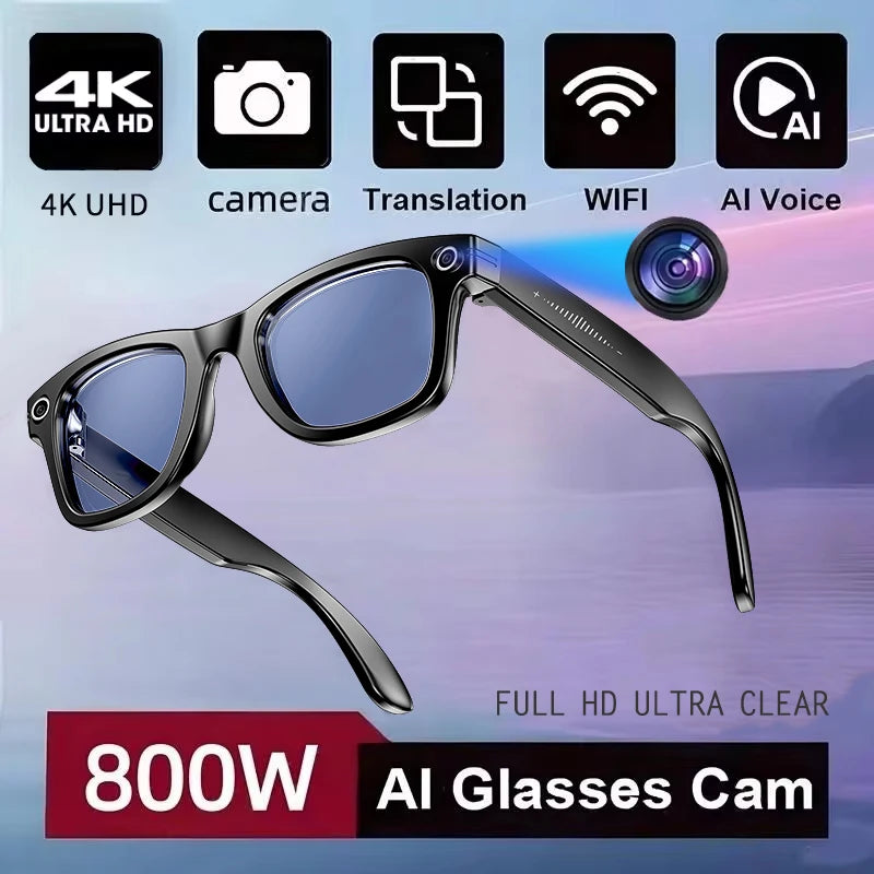 LingoLens™ - 800W Camera AI Glasses Smart Translation Glasses 