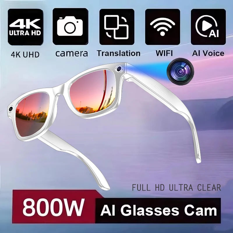 LingoLens™ - 800W Camera AI Glasses Smart Translation Glasses 