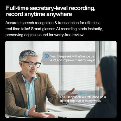 LingoLens™ - 800W Camera AI Glasses Smart Translation Glasses 